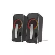 Difuzoare de gaming Genesis HELIUM 100/RGB/Stereo/10W/Negru-Argintiu