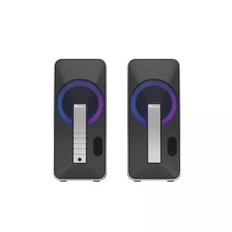 Difuzoare de gaming Genesis HELIUM 100/RGB/Stereo/10W/Negru-Argintiu