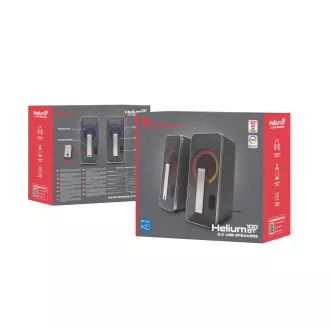 Difuzoare de gaming Genesis HELIUM 100/RGB/Stereo/10W/Negru-Argintiu