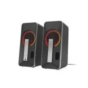 Difuzoare de gaming Genesis HELIUM 100/RGB/Stereo/10W/Negru-Argintiu