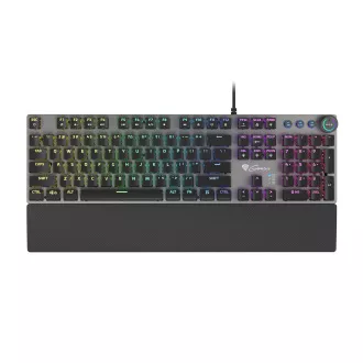 Tastatură mecanică Genesis Gaming THOR 380/RGB/Outemu Blue/Wireless USB/US layout/Negru