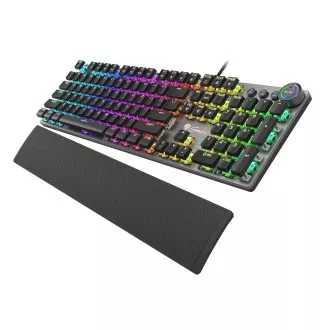 Tastatură mecanică Genesis Gaming THOR 380/RGB/Outemu Blue/Wireless USB/US layout/Negru
