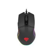 Mouse optic Genesis pentru jocuri KRYPTON 220/RGB/6400 DPI/Gaming/Optic/6000 DPI/USB cu fir/Negru