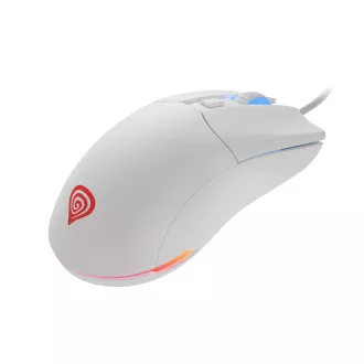 Mouse optic Genesis Gaming KRYPTON 750/RGB/8000 DPI/Gaming/Optic/8000 DPI/USB cu fir/Alb