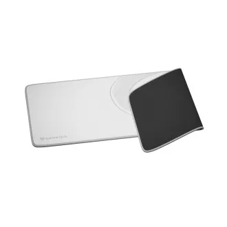 Genesis mouse pad pentru jocuri CARBON 400 XXL LOGO 800X300mm, alb
