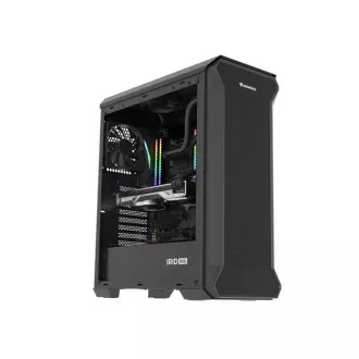 Carcasa computer Genesis IRID 505F/Midi Tower/Transpar./Negru