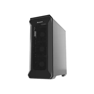 Carcasa computer Genesis IRID 505F/Midi Tower/Transpar./Negru