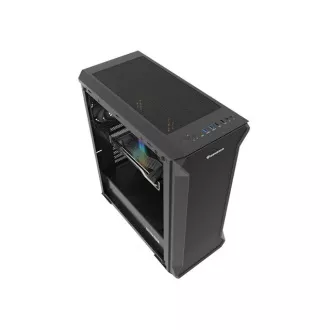 Carcasa computer Genesis IRID 505F/Midi Tower/Transpar./Negru