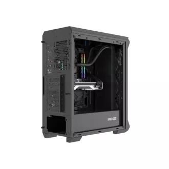 Carcasa computer Genesis IRID 505F/Midi Tower/Transpar./Negru