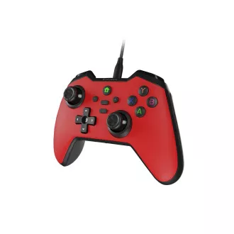 Gamepad cu fir Genesis MANGAN 300, pentru PC/Switch/Mobil, roșu