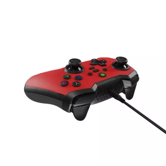 Gamepad cu fir Genesis MANGAN 300, pentru PC/Switch/Mobil, roșu