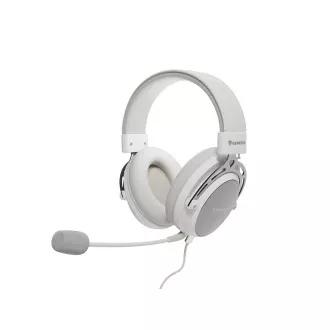 Căști gaming cu microfon Genesis TORON 301/Stereo/Jack/Wire/Stand/Alb