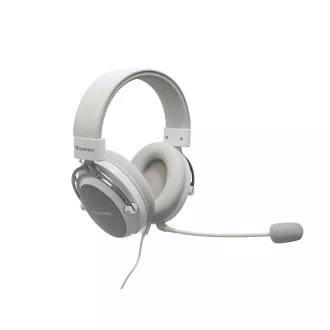 Căști gaming cu microfon Genesis TORON 301/Stereo/Jack/Wire/Stand/Alb