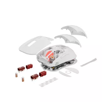 Mouse de gaming wireless Genesis ZIRCON XIII/Gaming/Optic/26.000 DPI/Wireless USB/Alb