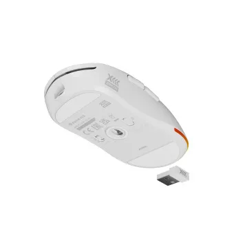 Mouse de gaming wireless Genesis ZIRCON XIII/Gaming/Optic/26.000 DPI/Wireless USB/Alb