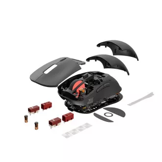 Mouse de gaming wireless Genesis ZIRCON XIII/Gaming/Optic/26.000 DPI/Wireless USB/Negru