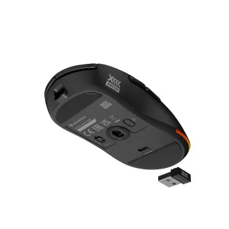Mouse de gaming wireless Genesis ZIRCON XIII/Gaming/Optic/26.000 DPI/Wireless USB/Negru