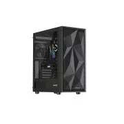 Carcasa computer Genesis DIAXID 605F/Midi Tower/Transpar./Negru