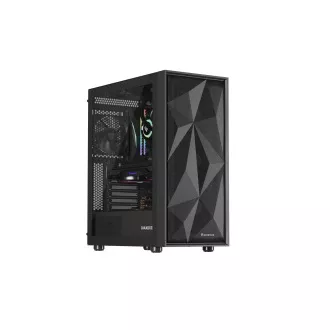 Carcasa computer Genesis DIAXID 605F/Midi Tower/Transpar./Negru