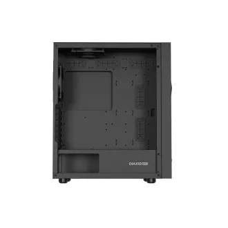 Carcasa computer Genesis DIAXID 605F/Midi Tower/Transpar./Negru