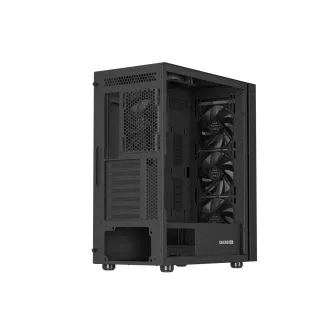 Carcasa computer Genesis DIAXID 605F/Midi Tower/Transpar./Negru