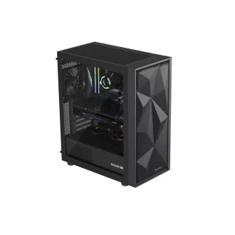Carcasa computer Genesis DIAXID 605F/Midi Tower/Transpar./Negru