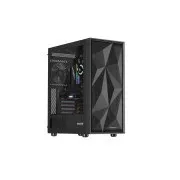 Carcasa computer Genesis DIAXID 605F/Midi Tower/Transpar./Negru