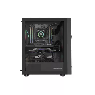 Carcasa computer Genesis DIAXID 605 ARGB/Midi Tower/Transpar./Negru