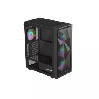 Carcasa computer Genesis DIAXID 605 ARGB/Midi Tower/Transpar./Negru