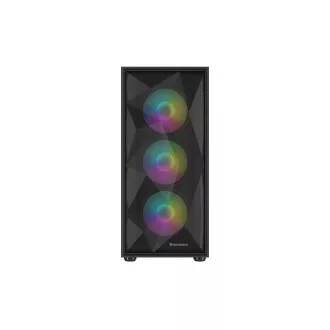 Carcasa computer Genesis DIAXID 605 ARGB/Midi Tower/Transpar./Negru