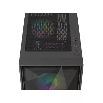 Carcasa computer Genesis DIAXID 605 ARGB/Midi Tower/Transpar./Negru