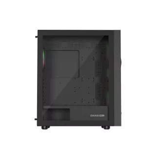 Carcasa computer Genesis DIAXID 605 ARGB/Midi Tower/Transpar./Negru