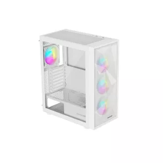 Carcasa computer Genesis DIAXID 605 ARGB/Midi Tower/Transpar./Alb