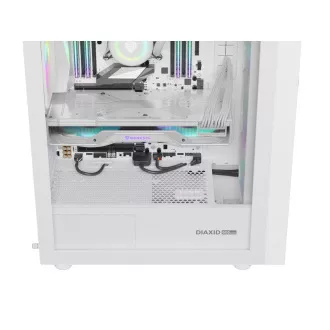 Carcasa computer Genesis DIAXID 605 ARGB/Midi Tower/Transpar./Alb