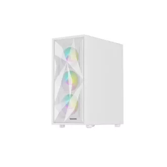 Carcasa computer Genesis DIAXID 605 ARGB/Midi Tower/Transpar./Alb