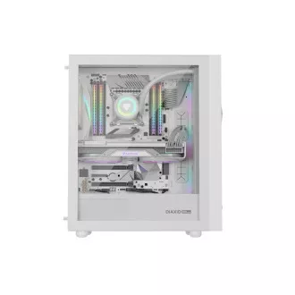Carcasa computer Genesis DIAXID 605 ARGB/Midi Tower/Transpar./Alb