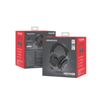 Căști de gaming Genesis NEON 764/7.1/USB/cu fir/Suport/Negru Căști de gaming Genesis NEON 764/7.1/USB/cu fir/Suport/Negru