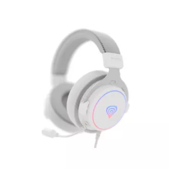 Căști gaming cu microfon Genesis NEON 764/7.1/USB/Fired/Stand/Alb Căști gaming cu microfon Genesis NEON 764/7.1/USB/Fired/Stand/Alb