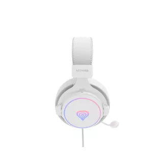 Căști gaming cu microfon Genesis NEON 764/7.1/USB/Fired/Stand/Alb Căști gaming cu microfon Genesis NEON 764/7.1/USB/Fired/Stand/Alb