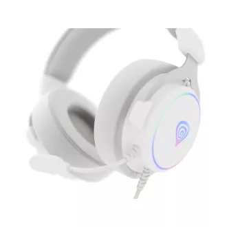 Căști gaming cu microfon Genesis NEON 764/7.1/USB/Fired/Stand/Alb Căști gaming cu microfon Genesis NEON 764/7.1/USB/Fired/Stand/Alb