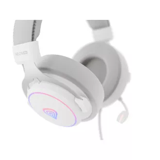 Căști gaming cu microfon Genesis NEON 764/7.1/USB/Fired/Stand/Alb Căști gaming cu microfon Genesis NEON 764/7.1/USB/Fired/Stand/Alb