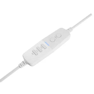 Căști gaming cu microfon Genesis NEON 764/7.1/USB/Fired/Stand/Alb