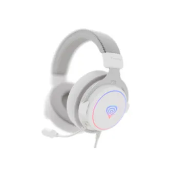 Căști gaming cu microfon Genesis NEON 764/7.1/USB/Fired/Stand/Alb