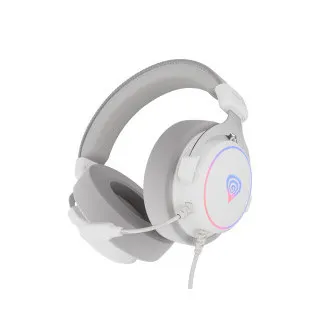 Căști gaming cu microfon Genesis NEON 764/7.1/USB/Fired/Stand/Alb