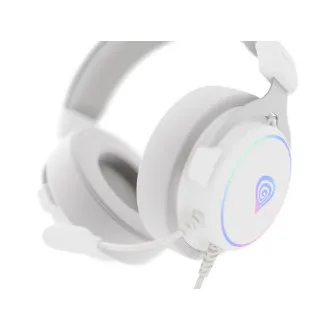 Căști gaming cu microfon Genesis NEON 764/7.1/USB/Fired/Stand/Alb