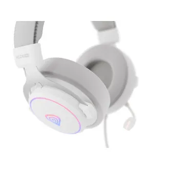 Căști gaming cu microfon Genesis NEON 764/7.1/USB/Fired/Stand/Alb