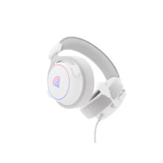 Căști gaming cu microfon Genesis NEON 764/7.1/USB/Fired/Stand/Alb