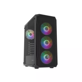 Carcasa PC Fury SHOBO/Midi Tower/Transpar./Negru