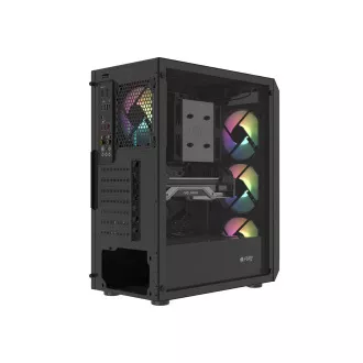 Carcasa PC Fury SHOBO/Midi Tower/Transpar./Negru