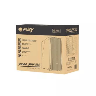Carcasa PC Fury SHOBO/Midi Tower/Transpar./Negru